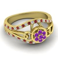 Statement Floral Pave Sata Ring
