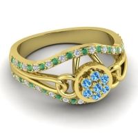 Statement Floral Pave Sata Ring