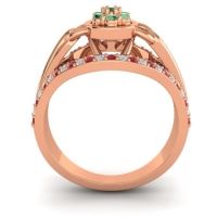 Statement Floral Pave Sata Ring