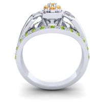 Statement Floral Pave Sata Ring