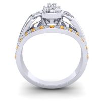 Statement Floral Pave Sata Ring
