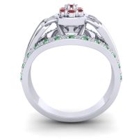 Statement Floral Pave Sata Ring