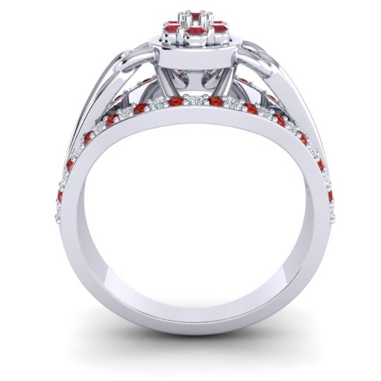 Statement Floral Pave Sata Ring