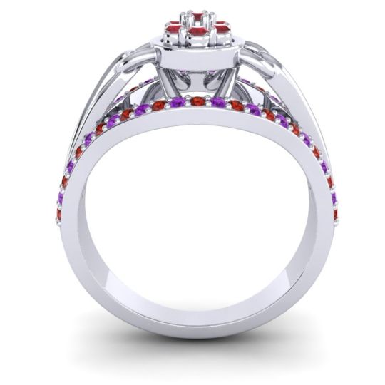 Statement Floral Pave Sata Ring