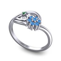 Petite Floral Kaccha Ring