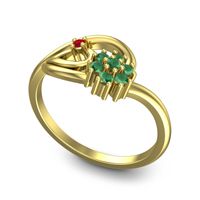 Petite Floral Kaccha Ring