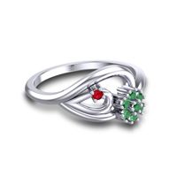 Petite Floral Kaccha Ring