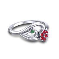 Petite Floral Kaccha Ring