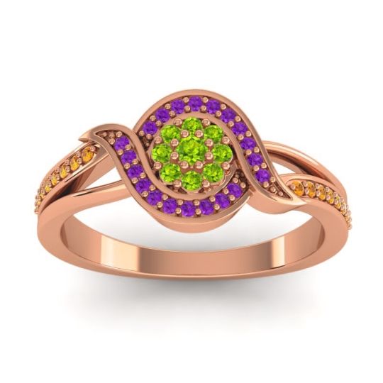 Statement Floral Pave Nidadha Ring