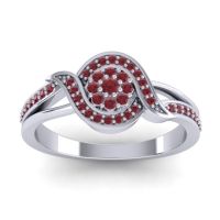 Statement Floral Pave Nidadha Ring