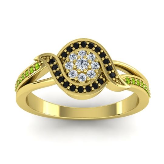 Statement Floral Pave Nidadha Ring