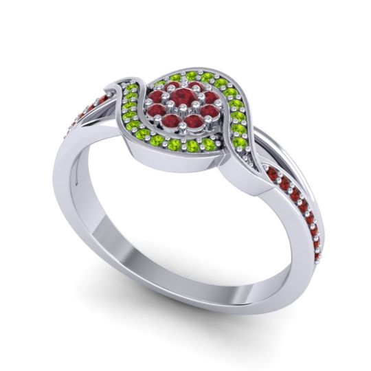 Statement Floral Pave Nidadha Ring