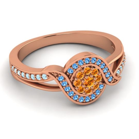 Statement Floral Pave Nidadha Ring