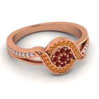 Statement Floral Pave Nidadha Ring