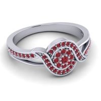 Statement Floral Pave Nidadha Ring