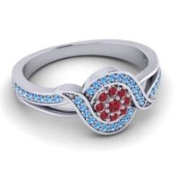 Statement Floral Pave Nidadha Ring