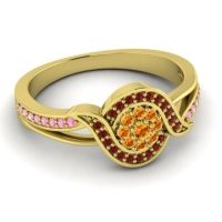Statement Floral Pave Nidadha Ring