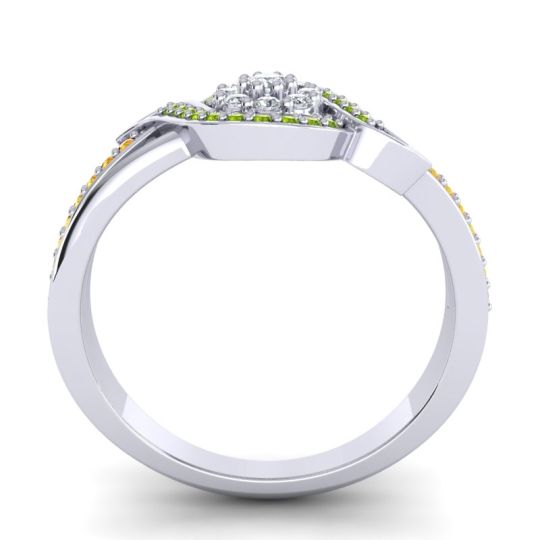 Statement Floral Pave Nidadha Ring