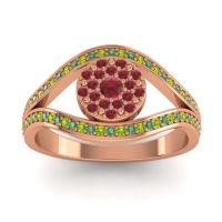 Statement Floral Pave Darzana Ring