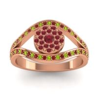 Statement Floral Pave Darzana Ring