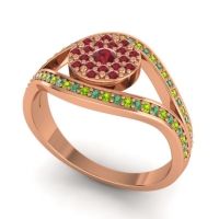 Statement Floral Pave Darzana Ring