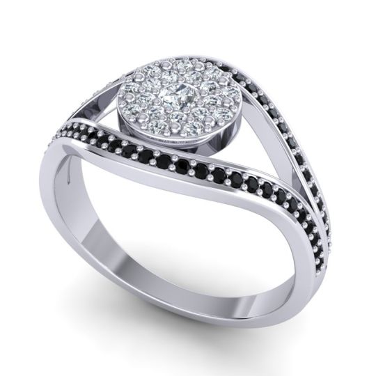 Statement Floral Pave Darzana Ring