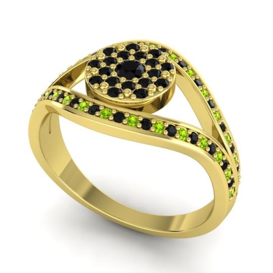 Statement Floral Pave Darzana Ring