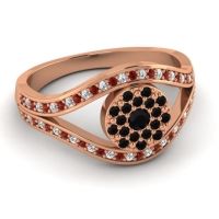 Statement Floral Pave Darzana Ring