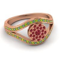 Statement Floral Pave Darzana Ring