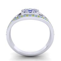 Statement Floral Pave Darzana Ring