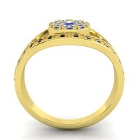 Statement Floral Pave Darzana Ring