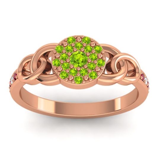 Statement Floral Pave Mekhala Ring