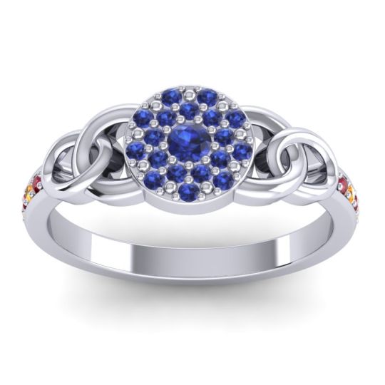 Statement Floral Pave Mekhala Ring