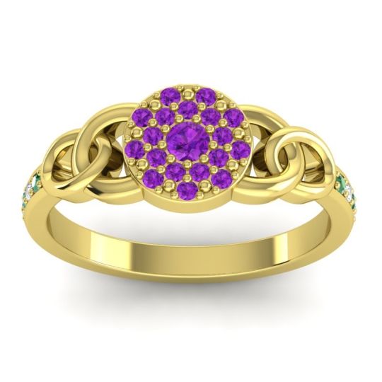 Statement Floral Pave Mekhala Ring