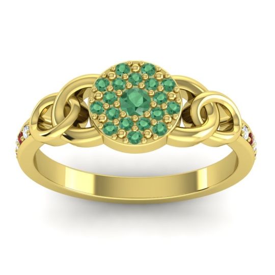 Statement Floral Pave Mekhala Ring