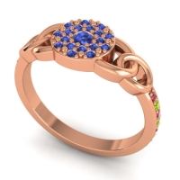 Statement Floral Pave Mekhala Ring