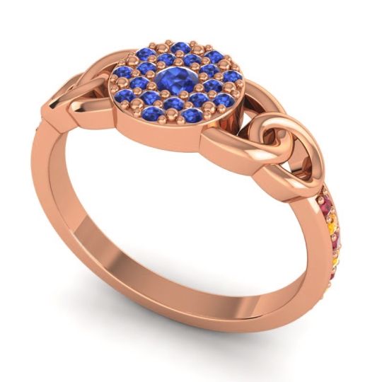 Statement Floral Pave Mekhala Ring