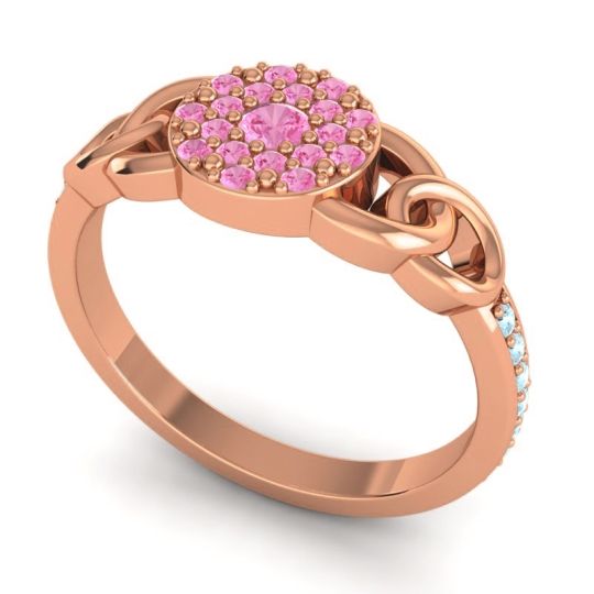 Statement Floral Pave Mekhala Ring