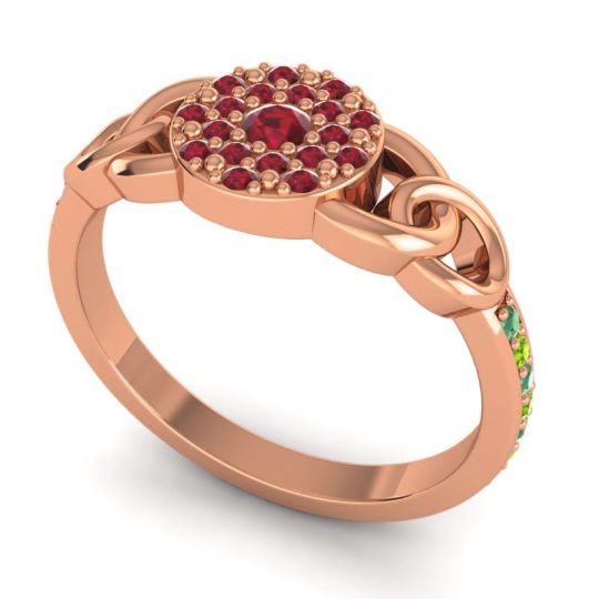 Statement Floral Pave Mekhala Ring