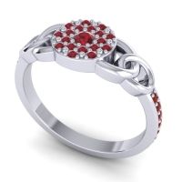 Statement Floral Pave Mekhala Ring