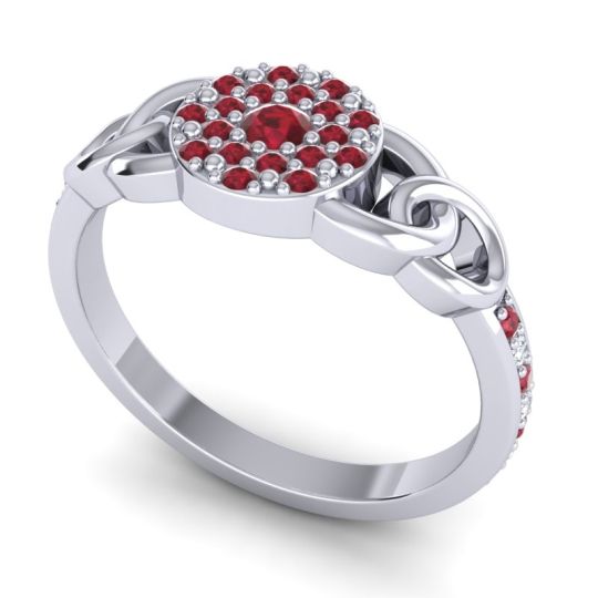 Statement Floral Pave Mekhala Ring