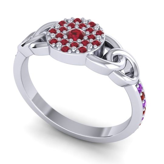 Statement Floral Pave Mekhala Ring