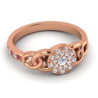 Statement Floral Pave Mekhala Ring