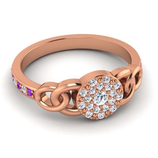 Statement Floral Pave Mekhala Ring