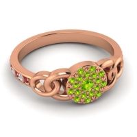 Statement Floral Pave Mekhala Ring