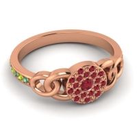 Statement Floral Pave Mekhala Ring
