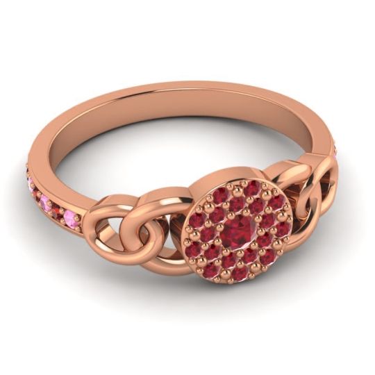 Statement Floral Pave Mekhala Ring