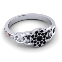 Statement Floral Pave Mekhala Ring