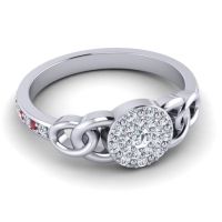 Statement Floral Pave Mekhala Ring