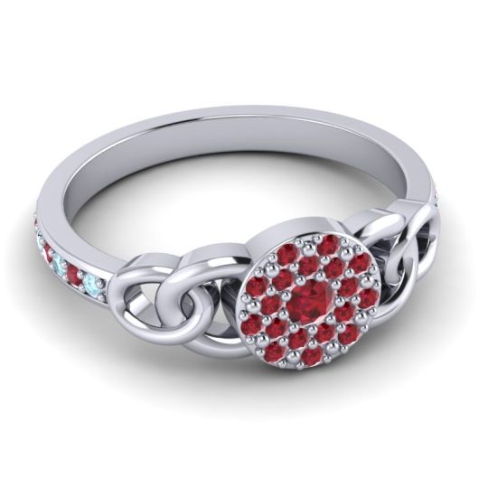 Statement Floral Pave Mekhala Ring